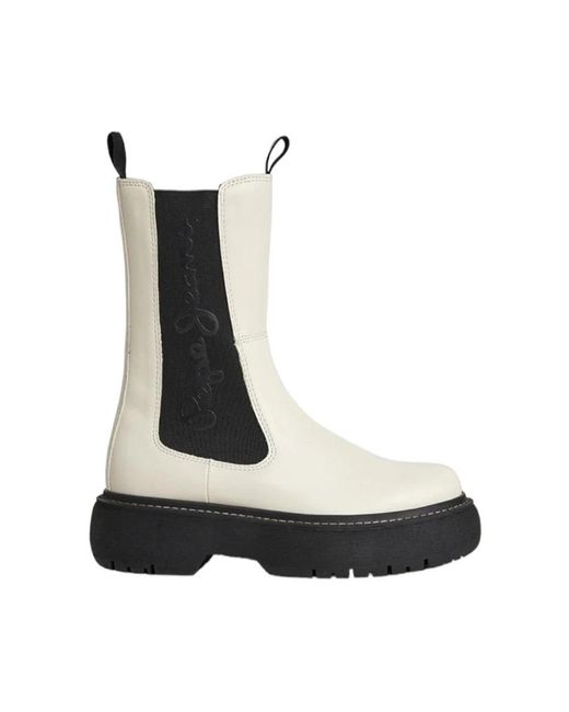 Pepe Jeans Black Chelsea Boots