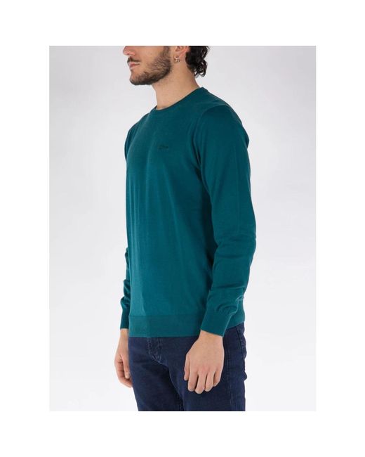 Guess Green Round-Neck Knitwear for men