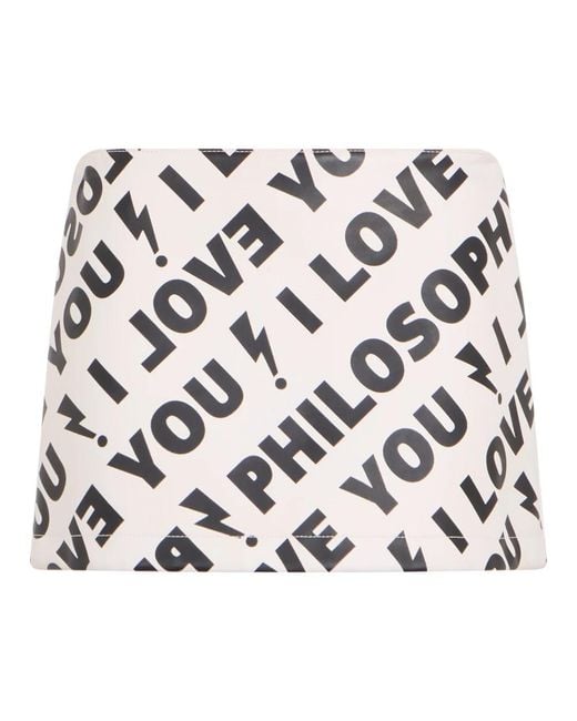 Philosophy Di Lorenzo Serafini Multicolor Short Skirts
