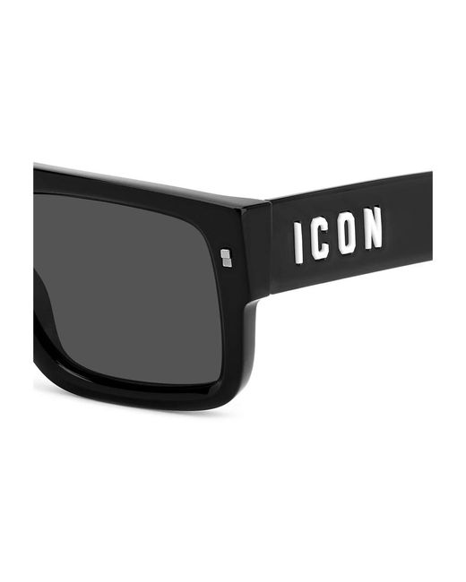 DSquared² Black Iconische sonnenbrille mit metallnieten