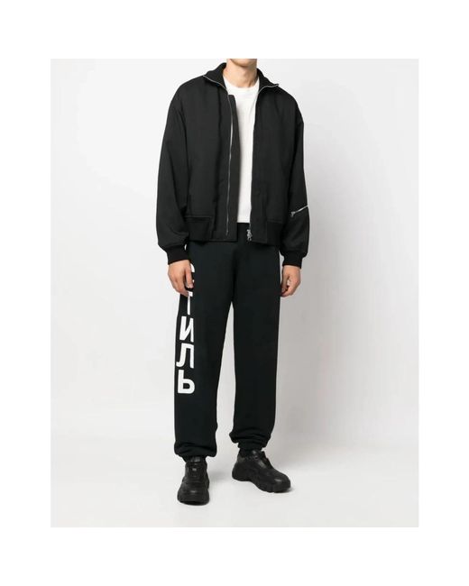 Heron Preston Black Sweatpants for men