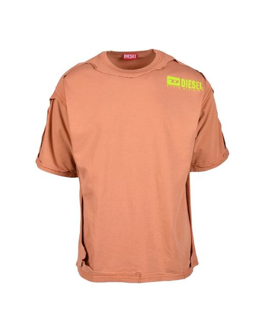 DIESEL Orange T-Shirts for men