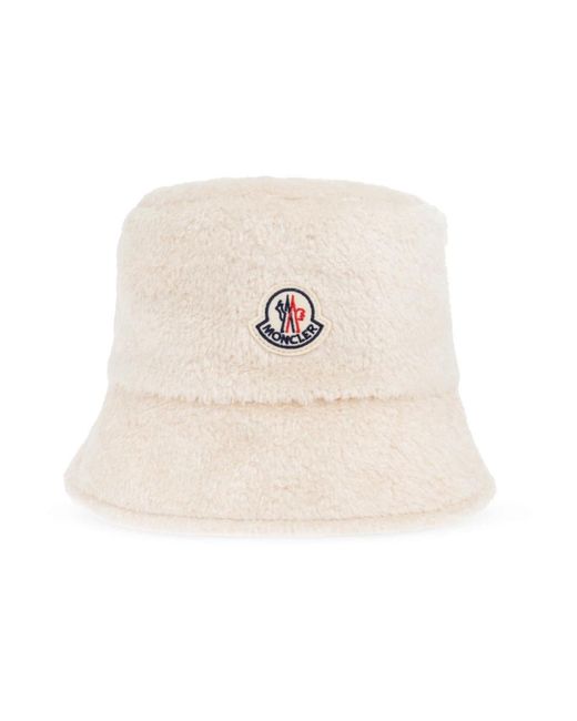 Moncler White Logo Hat