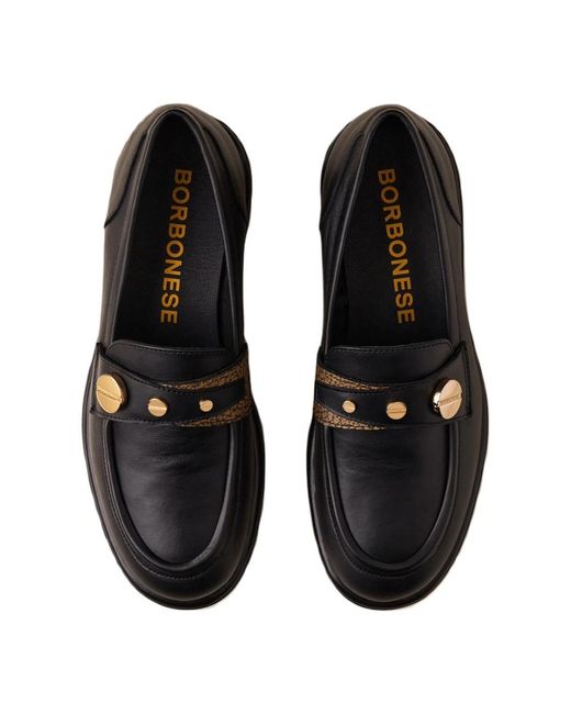 Shoes > flats > loafers Borbonese en coloris Black