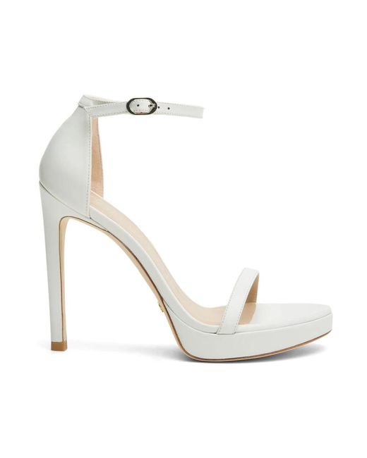 Stuart Weitzman White Nudist Disco