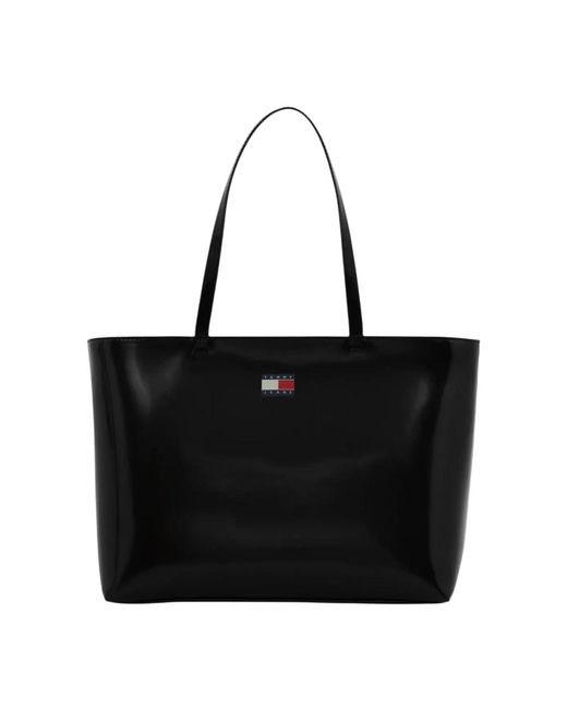 Tommy Hilfiger Black Tote Bags