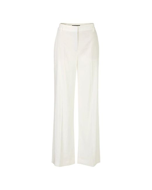 Marc Cain White Weite Leinenhose