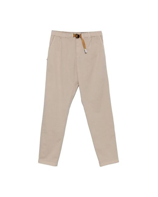 White Sand Natural Slim-Fit Trousers for men
