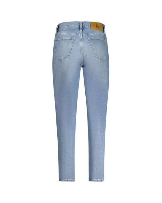 Calvin Klein Light Blue Cotton Jeans & Pant