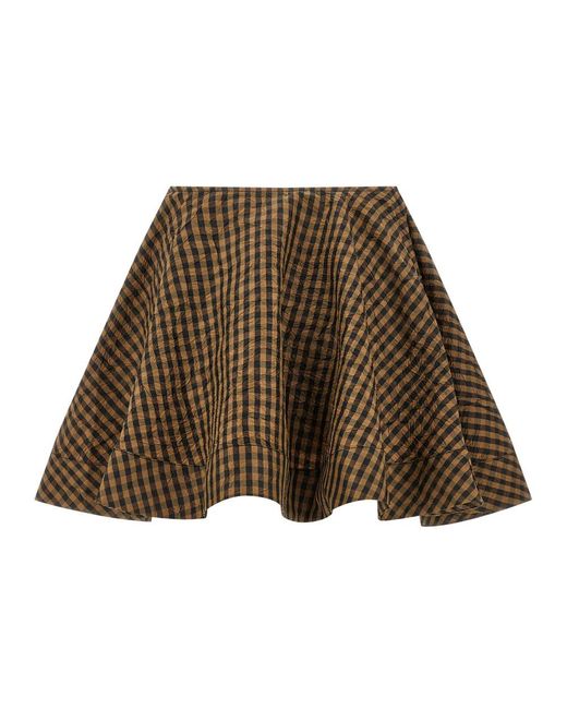 Ganni Brown Short Skirts