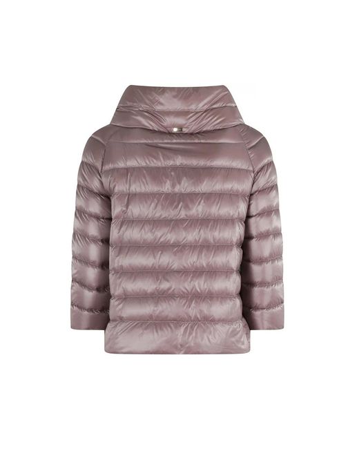 Herno Jassen ,Paars ,Katoen Sofia Down Jacket in het Brown
