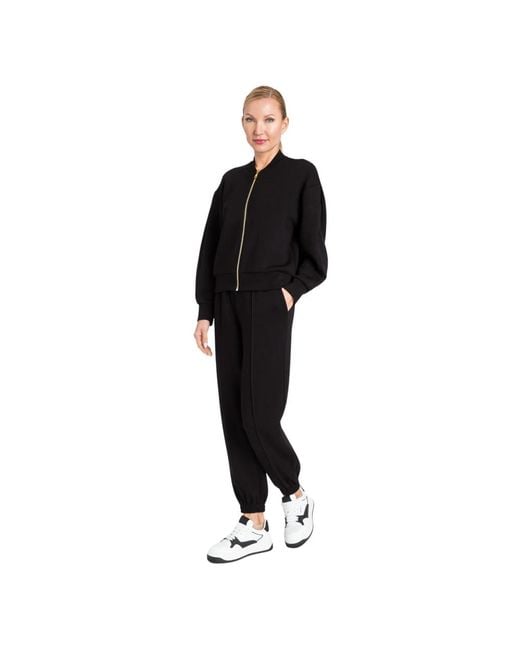 Twinset Zwart Jogger Broek En Bomber Set in het Black