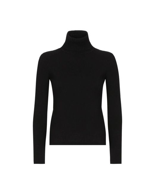 Dolce & Gabbana Black Turtlenecks