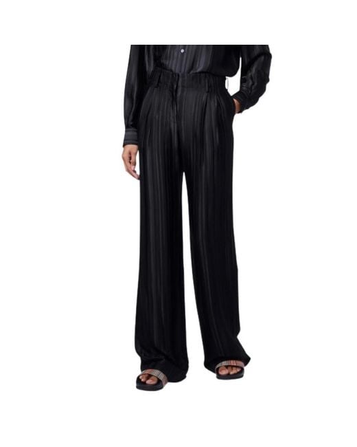 PS by Paul Smith Black Wide Trousers