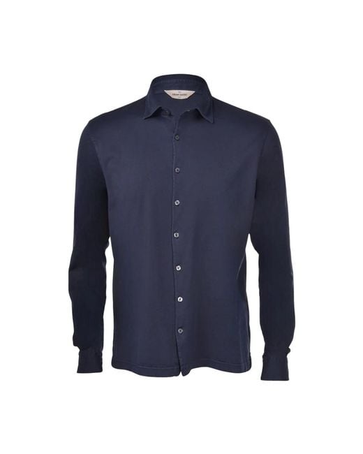Gran Sasso Langarmhemd in Blue für Herren