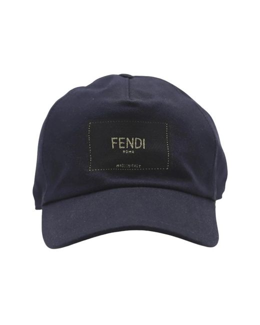 Fendi Blue Caps for men