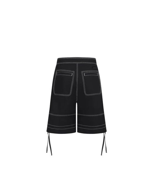 AMI Black Casual Shorts for men