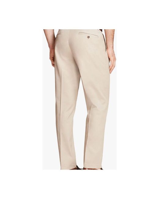 Brooks Brothers Stretch-baumwoll-chinos in Natural für Herren
