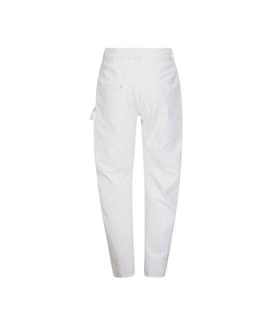 J.W. Anderson White Straight Jeans