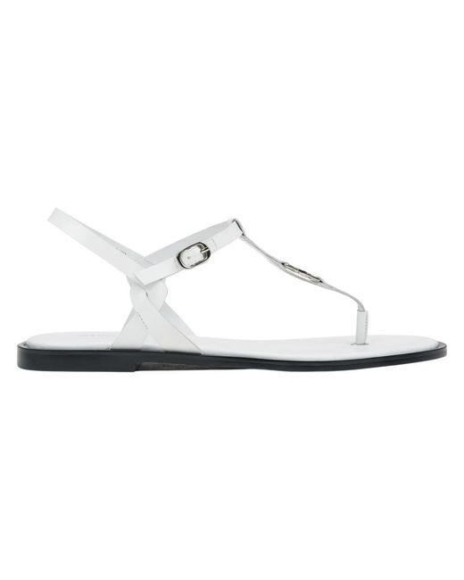 ESTRO White Flat Sandals