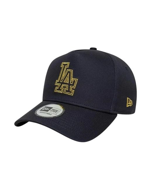 KTZ Accessoires ,Blauw ,Metallic Outline E-Frame Cap in het Blue voor heren