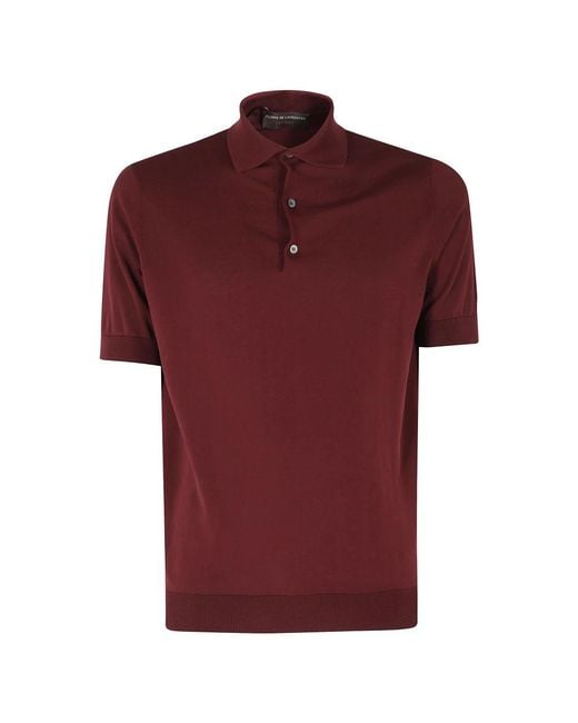 FILIPPO DE LAURENTIIS Red Round-Neck Knitwear for men