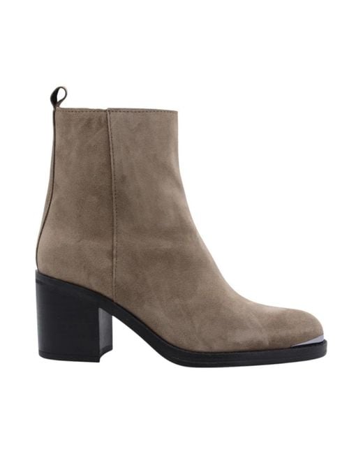 Alpe Brown Heeled Boots