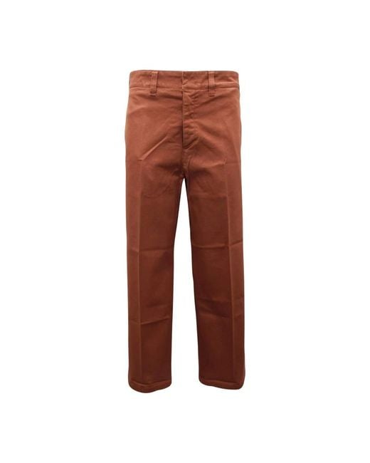 Department 5 Red Straight Trousers