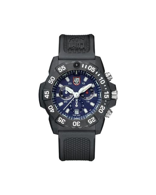 Luminox Accessoires ,Zwart Seal Chronograph in het Blue voor heren