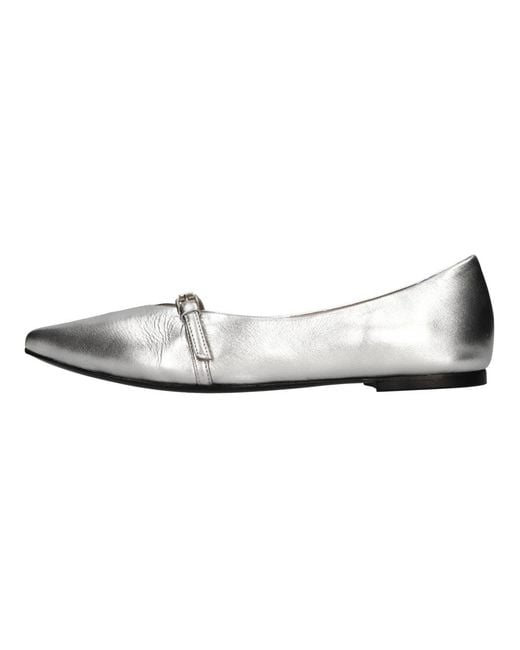 Strategia White Ballerina Shoes