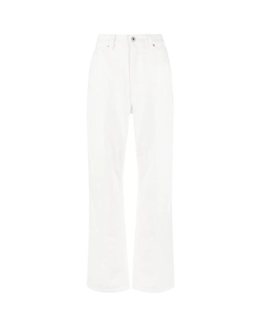 Axel Arigato White Straight Jeans