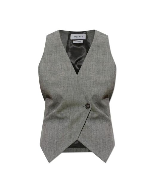 McQueen Gray Wollweste