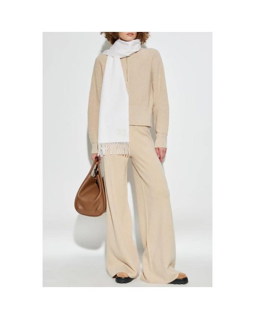 Max Mara Natural V-Neck Knitwear