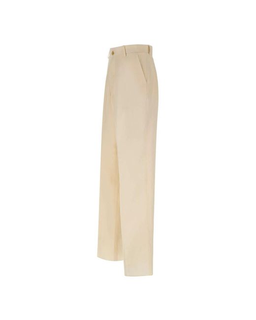Laneus Natural Straight Trousers for men