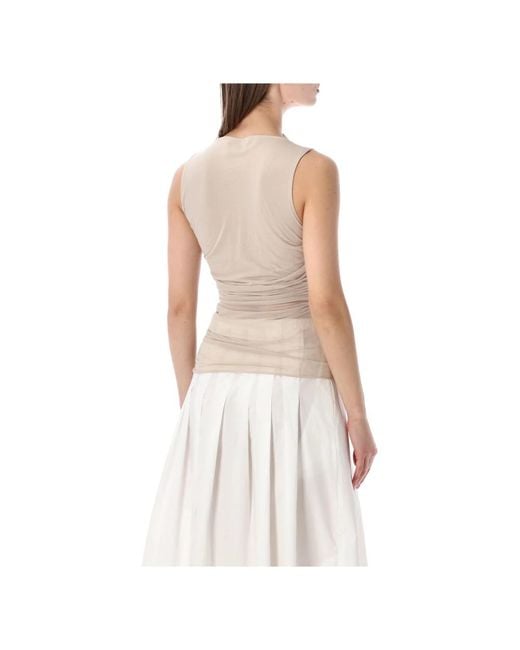Soeur Natural Sleeveless Tops