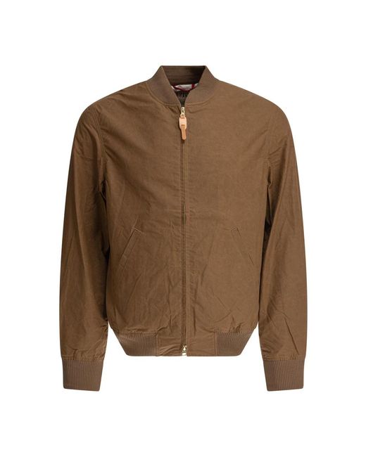 Manifattura Ceccarelli Brown Bomber Jackets for men