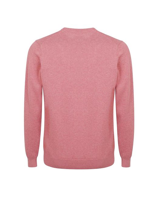 Barbour Pink Round-Neck Knitwear for men