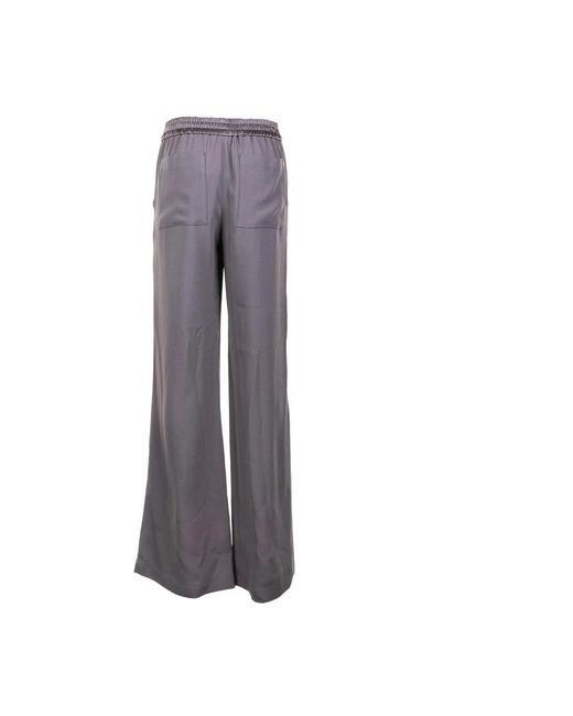 AMI Broeken ,Grijs ,Wijde Broek Met Riem in het Gray