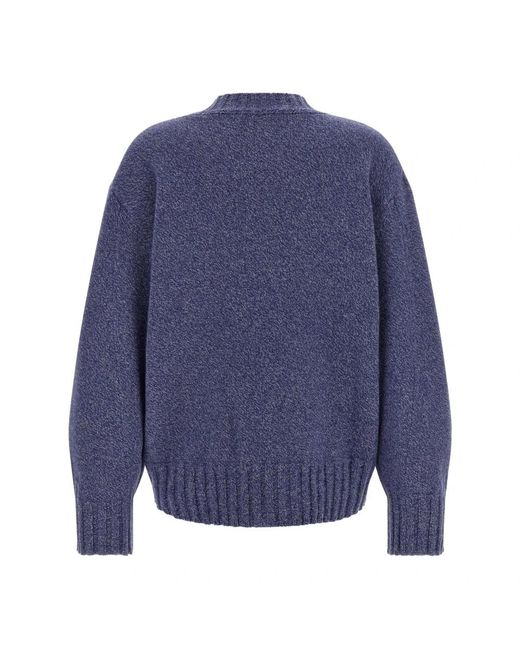The Attico Blue Round-Neck Knitwear