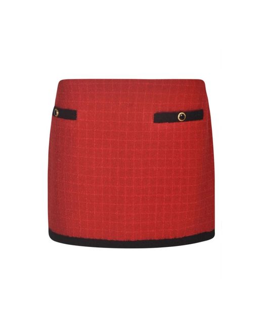 Alessandra Rich Red Short Skirts