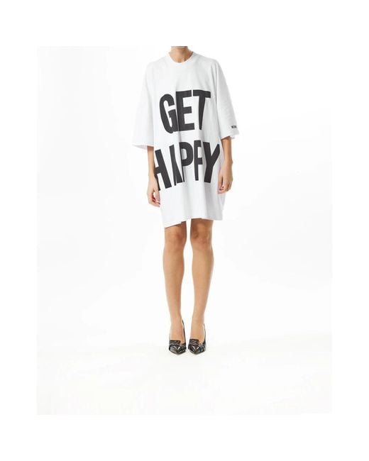 Moschino White Short Dresses