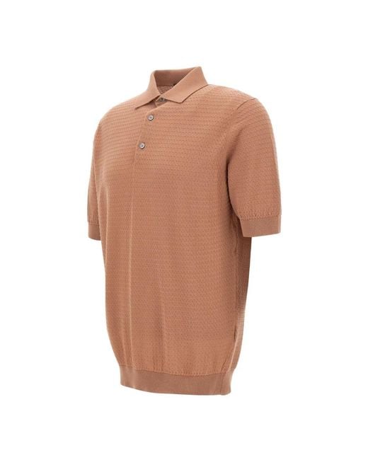 FILIPPO DE LAURENTIIS Brown Round-Neck Knitwear for men