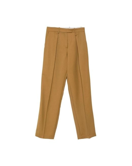 Alysi Brown Straight Trousers