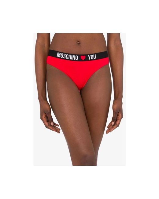 Bottoms Moschino de color Red