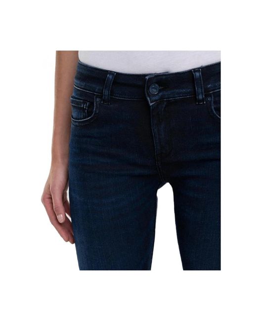 Jeans > cropped jeans Replay en coloris Blue