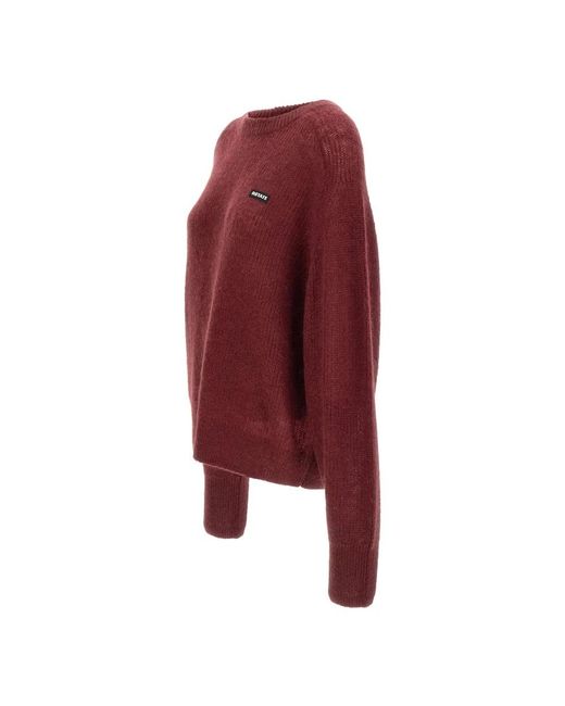 ROTATE BIRGER CHRISTENSEN Round-Neck Knitwear in het Red