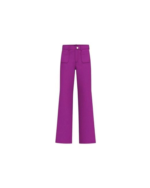 Marella Purple Wide Trousers