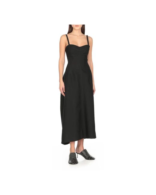 Jil Sander Black Heeled Mules