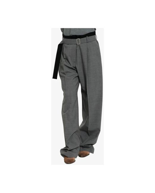 Wide Trousers MSGM de color Gray