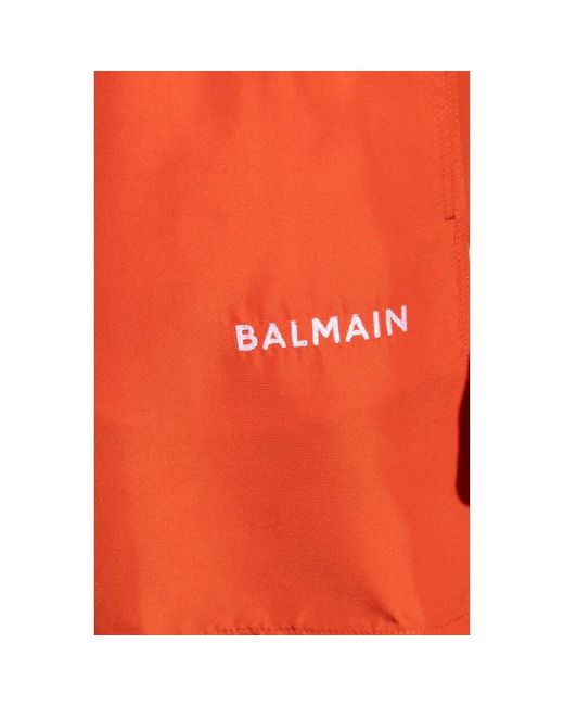 Balmain Badehose in Orange für Herren